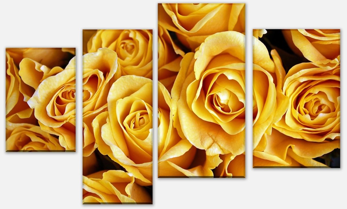 Stretcher Canvas Print Yellow Roses M0462
