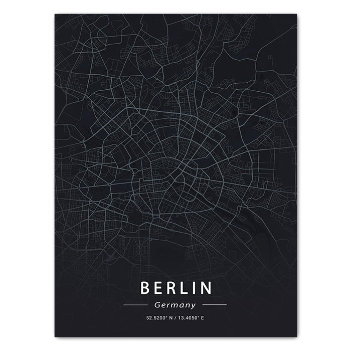 Leinwandbild Stadt Karte, Hochformat M0462 kaufen - Bild 1