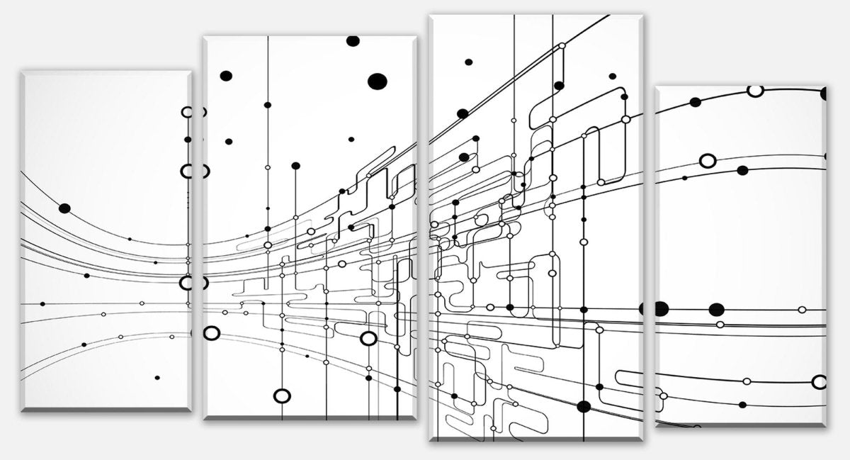 Tableau sur toile Connexions abstraites M0463