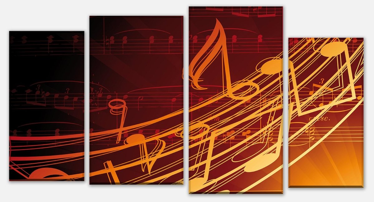 Tableau sur toile Diviseur musique M0465