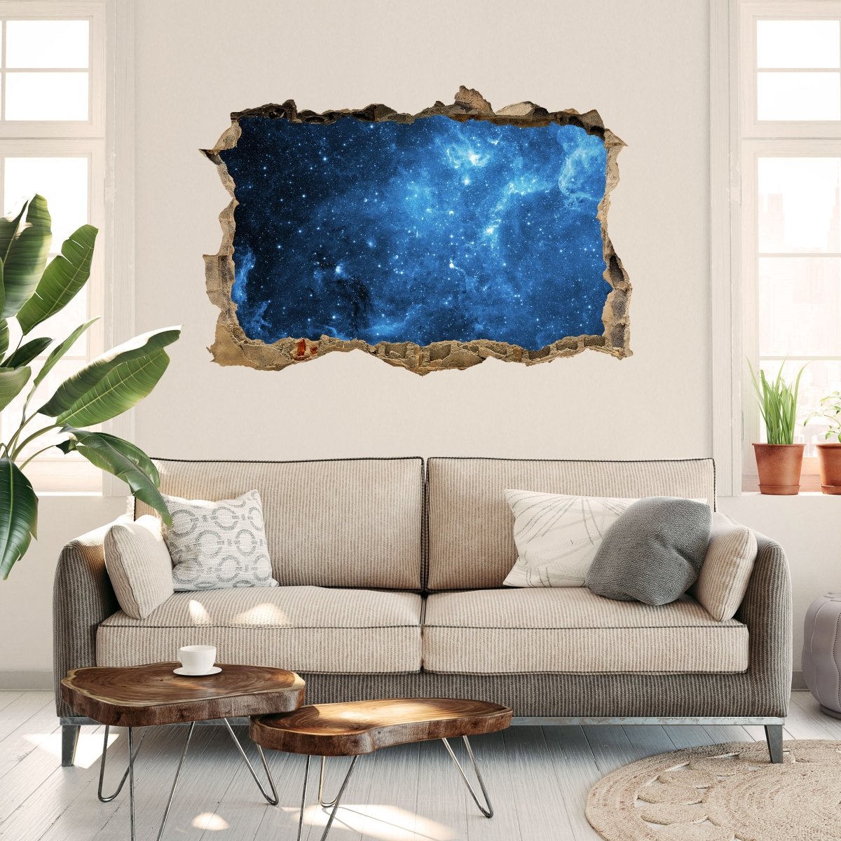 3D wall sticker starry nebula - wall decal M0468