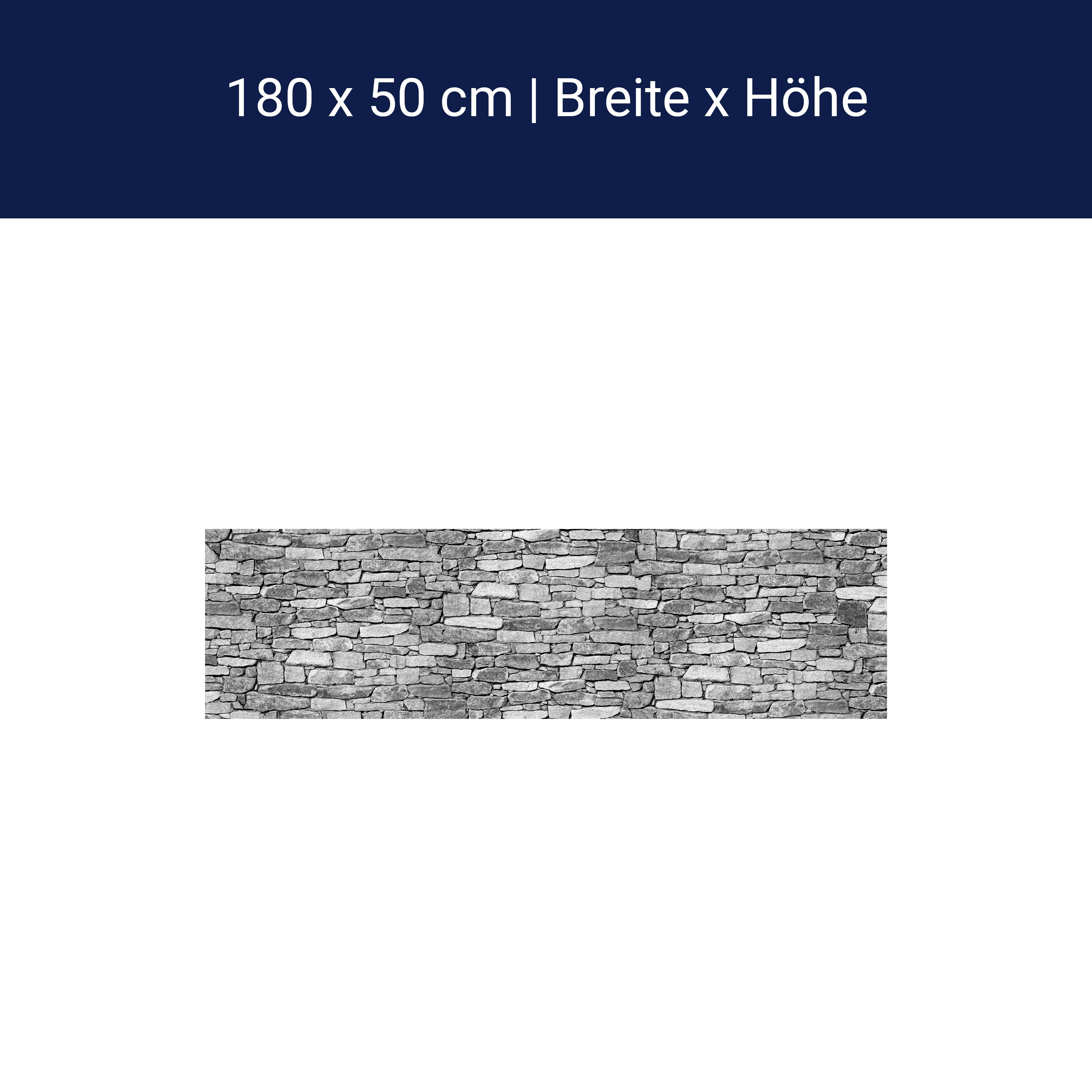Küchenrückwand Natursteinmauer Grau M0472