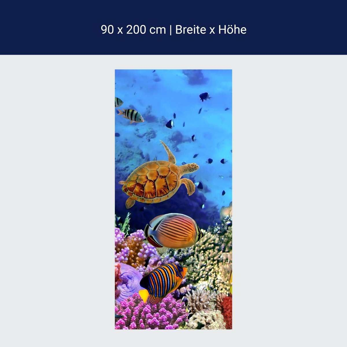 Türtapete Korallenriff mit Fischen M0480