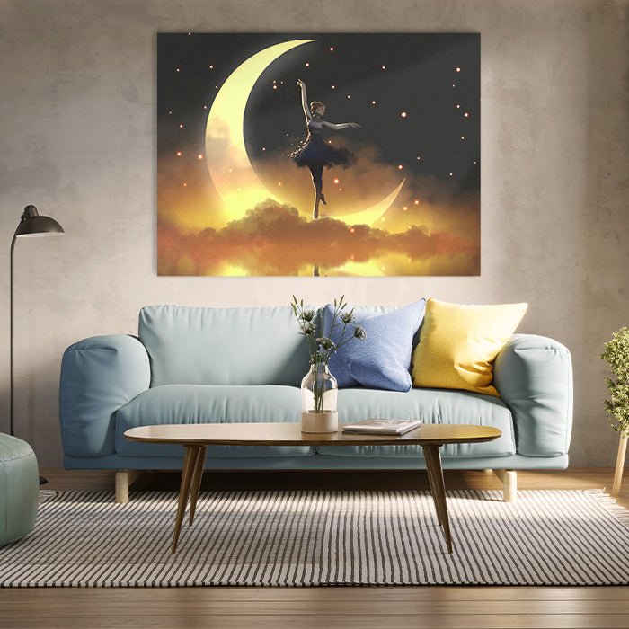 Leinwandbild Tänzerin Mond Querformat M0489 kaufen - Bild 3