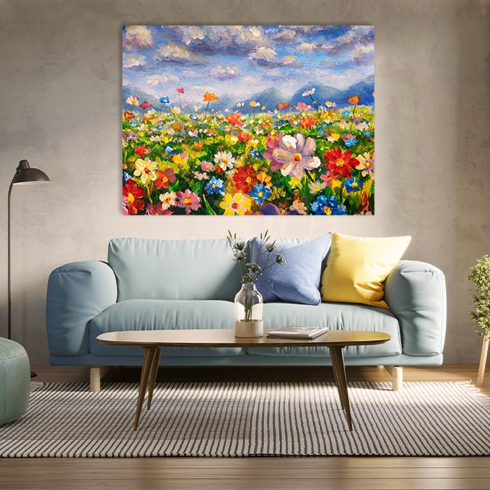 Leinwandbild Malerei Blumen Querformat M0490 kaufen - Bild 3