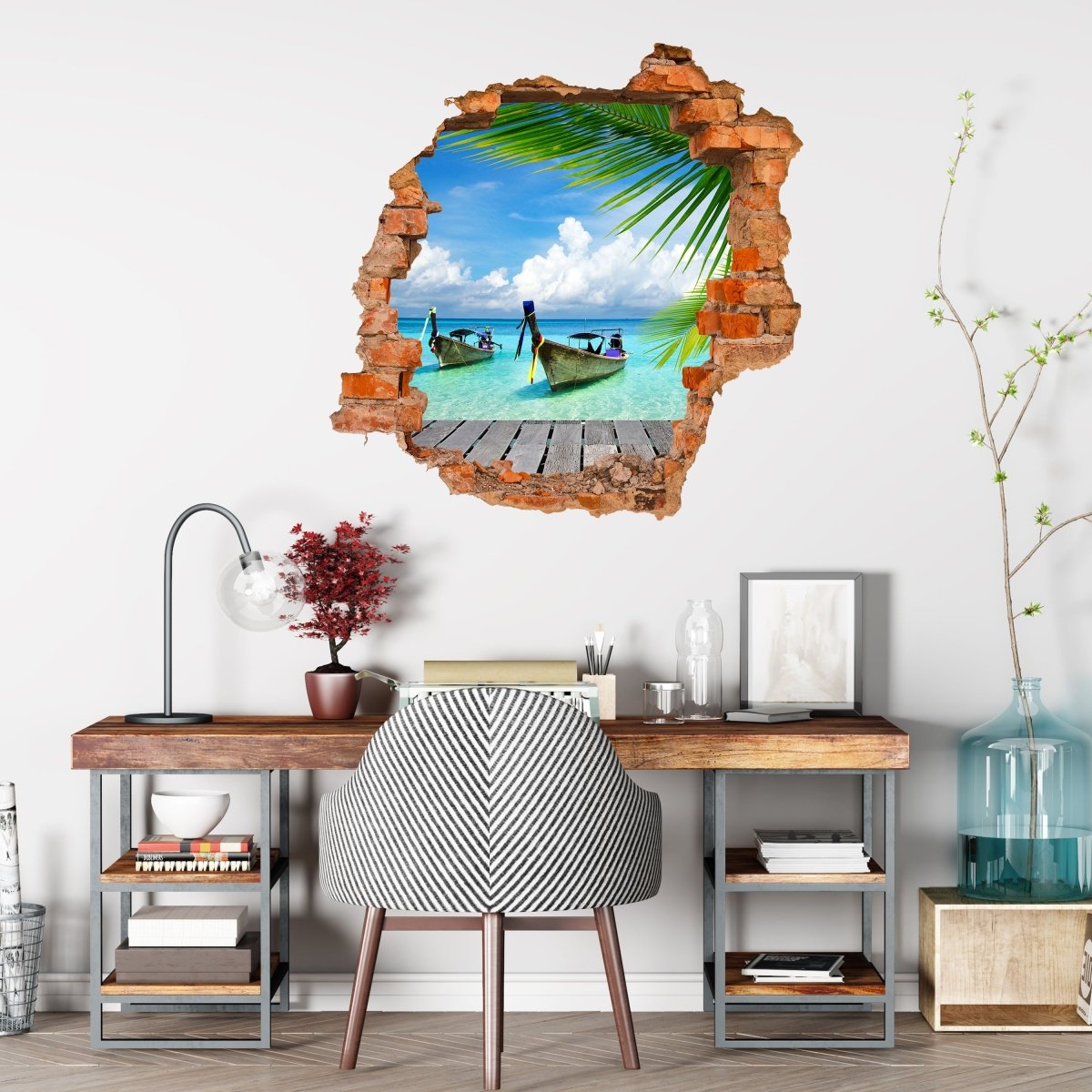 3D wall sticker paradise - wall decal M0495
