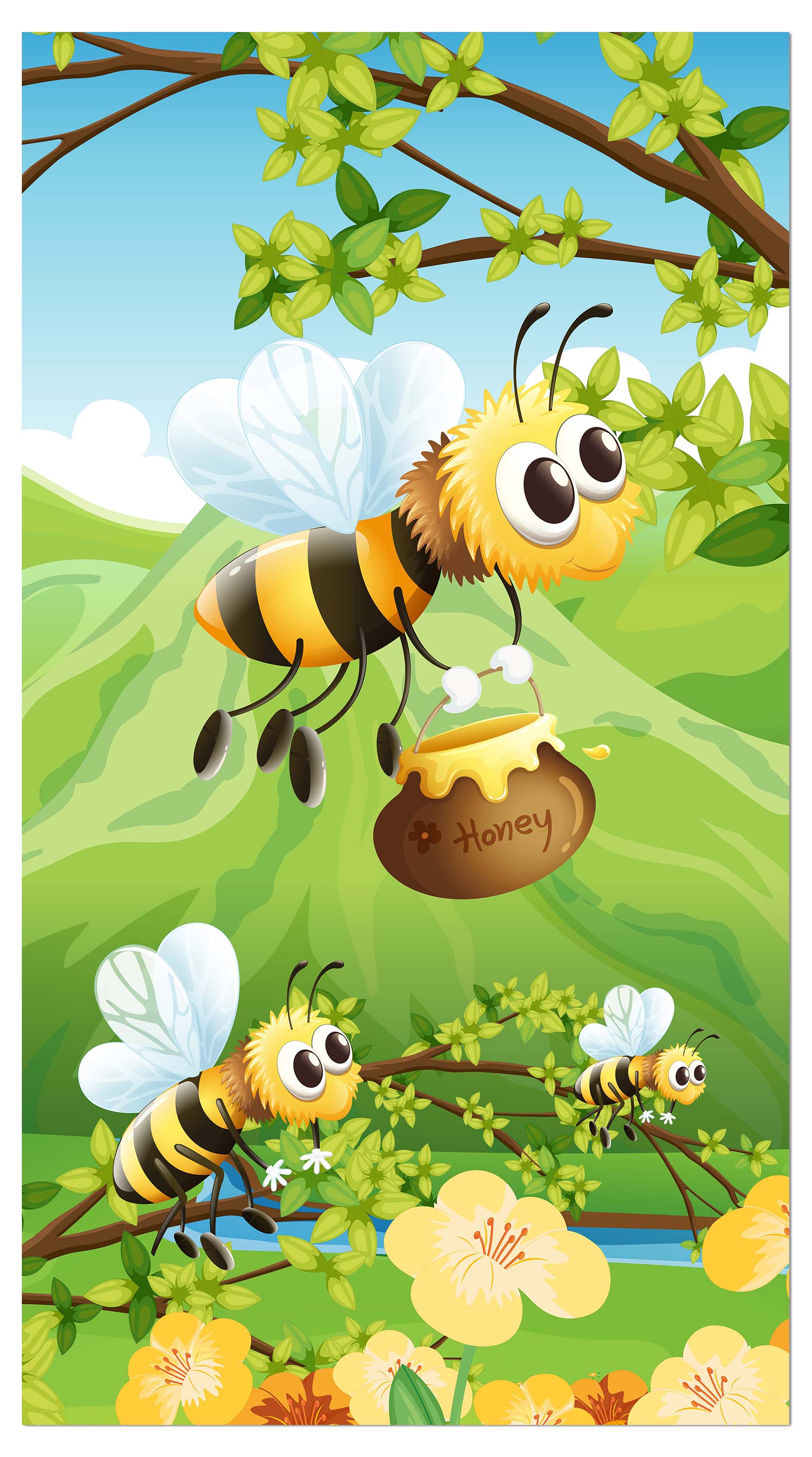 Garderobe Honigbienen M0497 entdecken - Bild 4