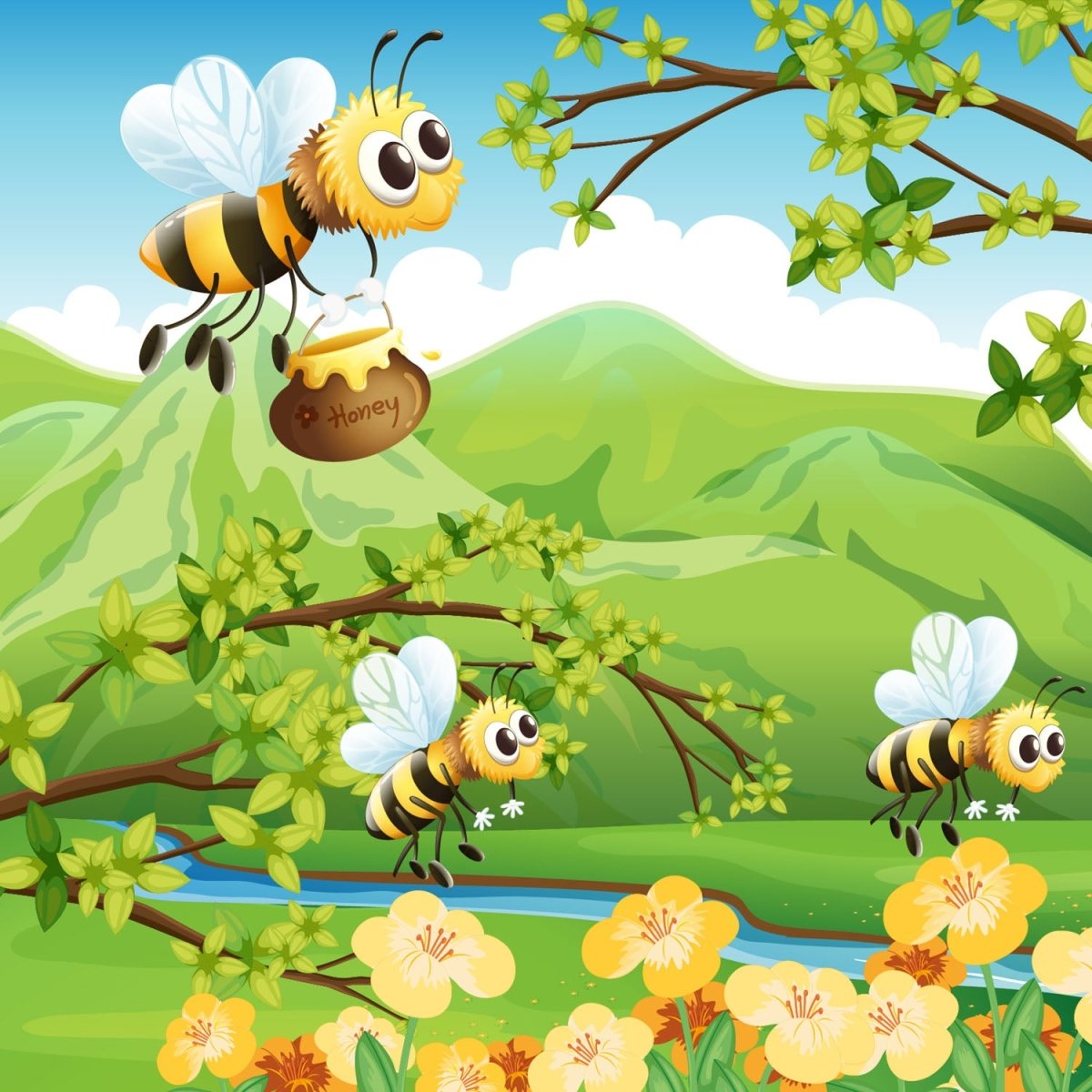 Beistelltisch Honigbienen M0497 entdecken - Bild 2