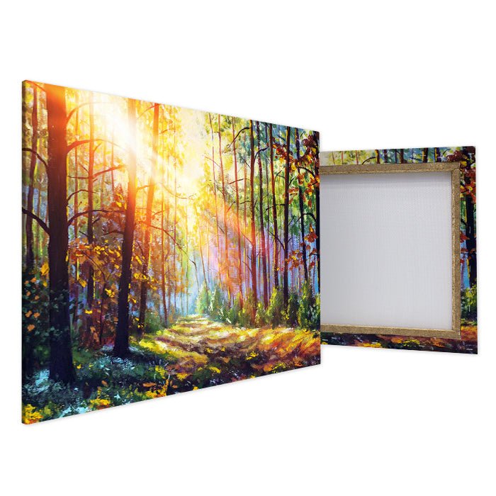 Leinwandbild Malerei Wald Querformat M0498 kaufen - Bild 4