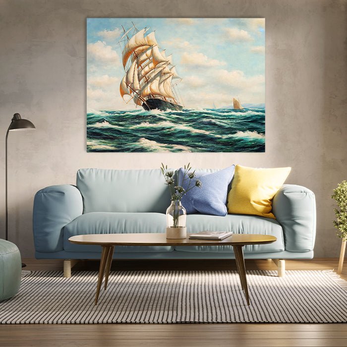 Leinwandbild Malerei Schiff Querformat M0500 kaufen - Bild 3