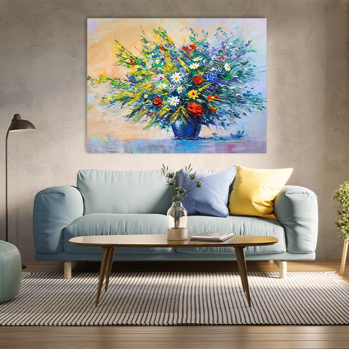 Leinwandbild Malerei Blumen Querformat M0506 kaufen - Bild 3