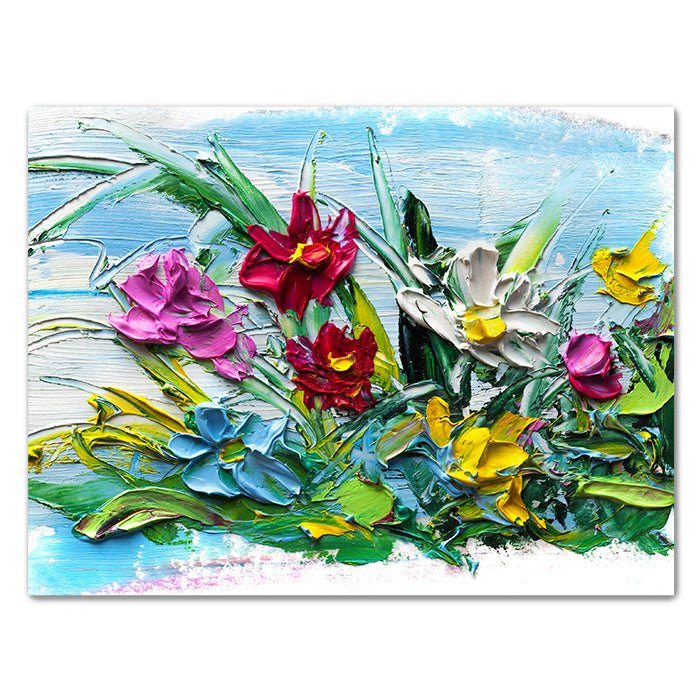 Leinwandbild Malerei Blumen Querformat M0507 kaufen - Bild 1