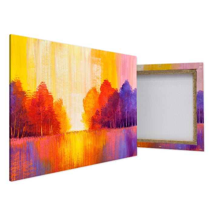 Leinwandbild Malerei Bäume Querformat M0509 kaufen - Bild 4