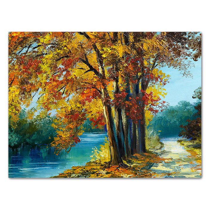 Leinwandbild Malerei Bäume Querformat M0510 kaufen - Bild 1