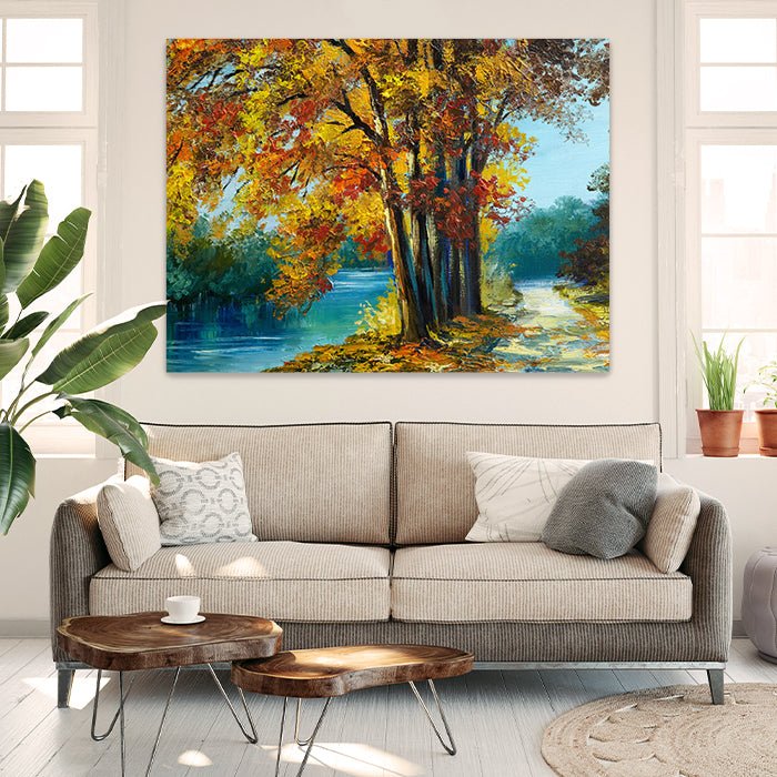 Leinwandbild Malerei Bäume Querformat M0510 kaufen - Bild 2