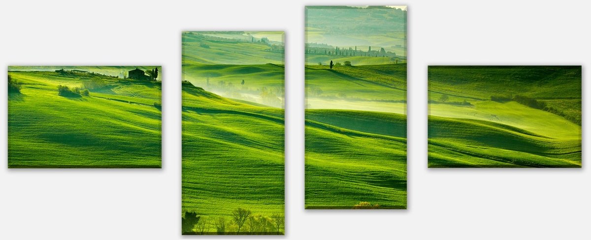 Stretched Canvas Print Green Tuscany M0512