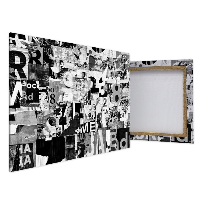 Leinwandbild Schwarz-Weiß Collage Querformat M0512 kaufen - Bild 4
