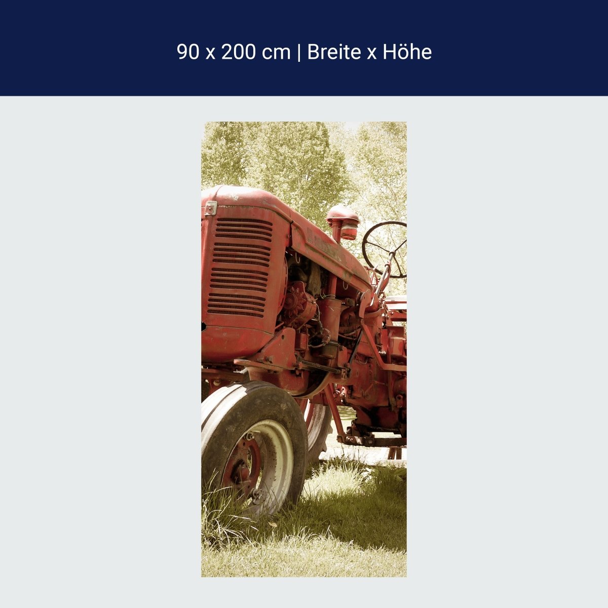 Türtapete Alter Traktor M0517