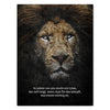 Canvas Print Saying, There is a lion in everyone M0518