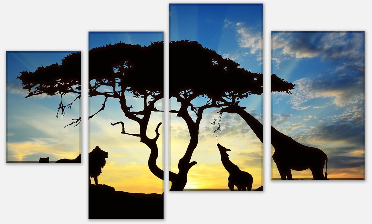 Stretched Canvas Print African Shadows M0521