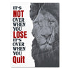 Canvas Print Saying It's not over M0522