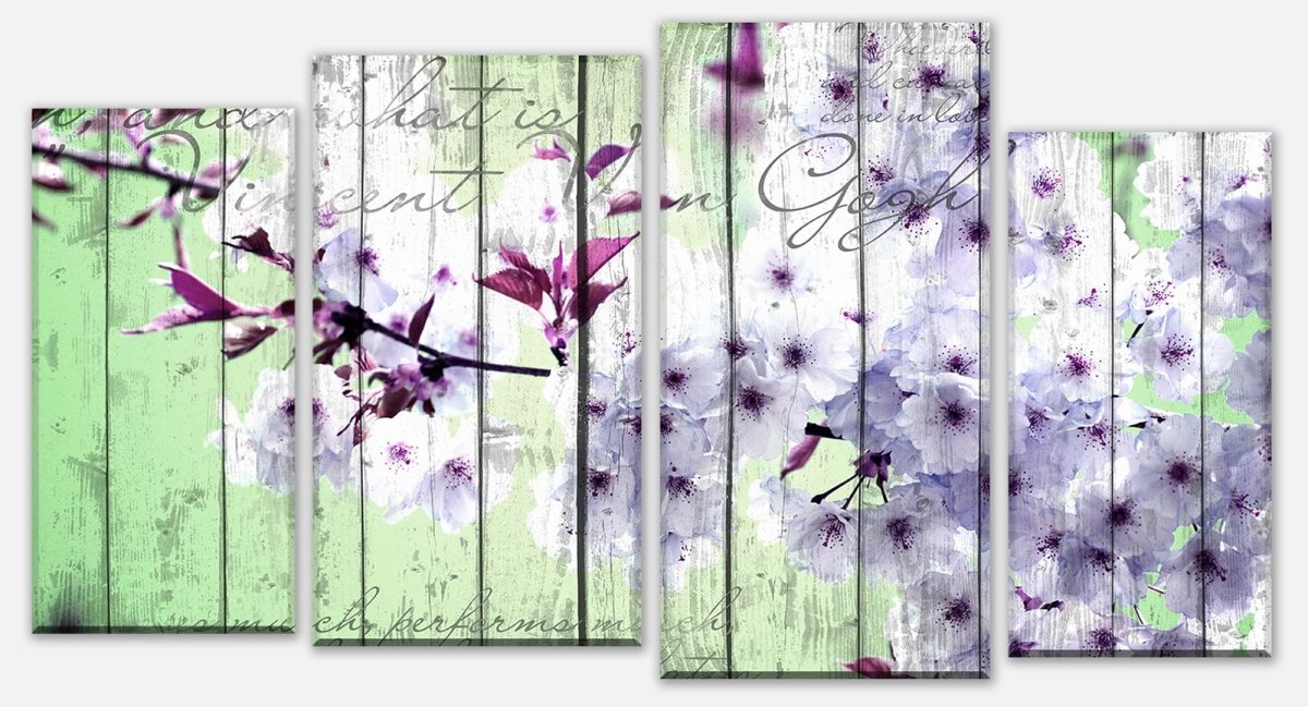 Canvas print Divider Wood Blossoms Branch M0542