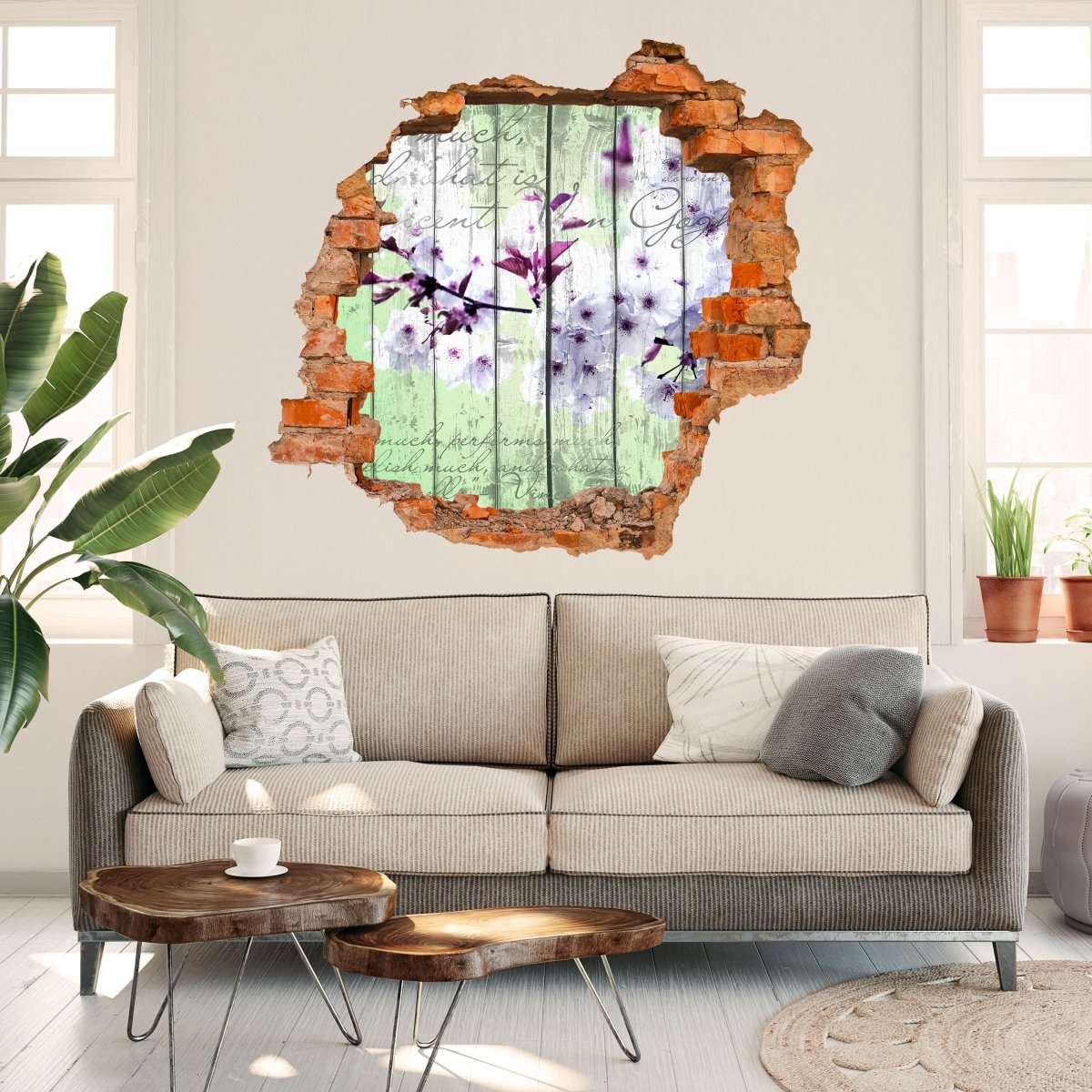 3D wall sticker wood blossom branch - Wall Decal M0542