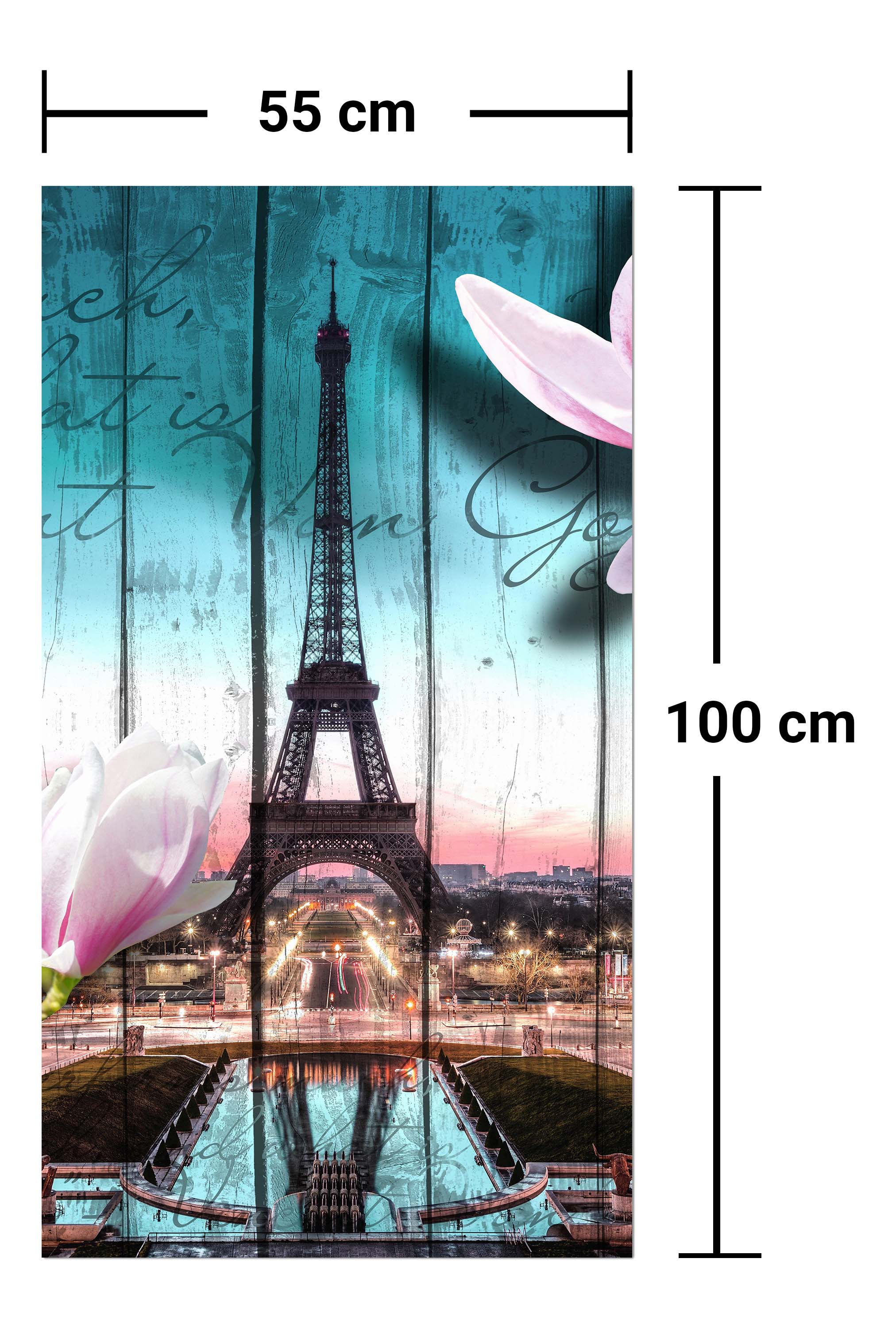 Garderobe Holz Blüten Paris Eiffelturm M0543 entdecken - Bild 7