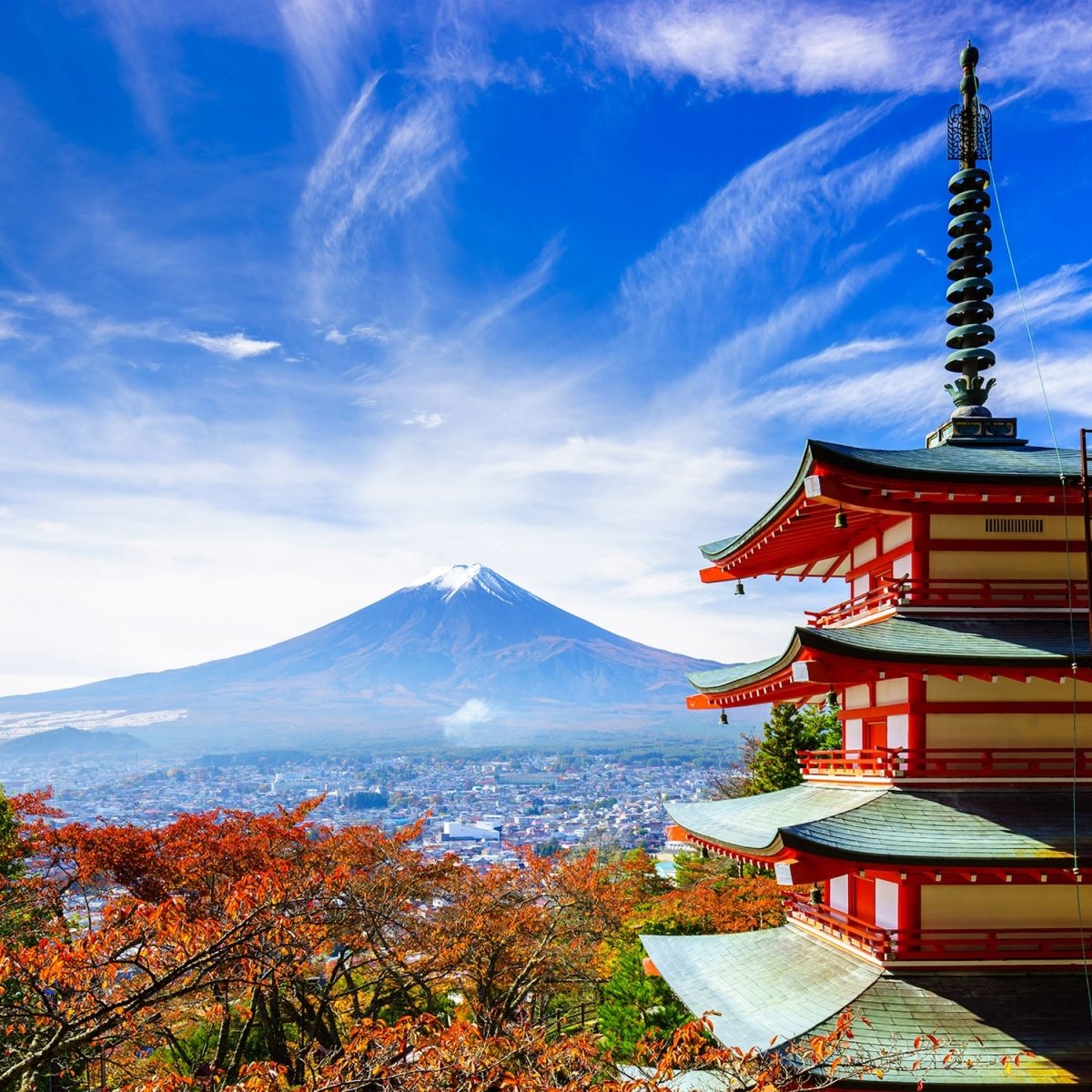 Beistelltisch Mount Fuji-Chureito Pagoda M0552 entdecken - Bild 2