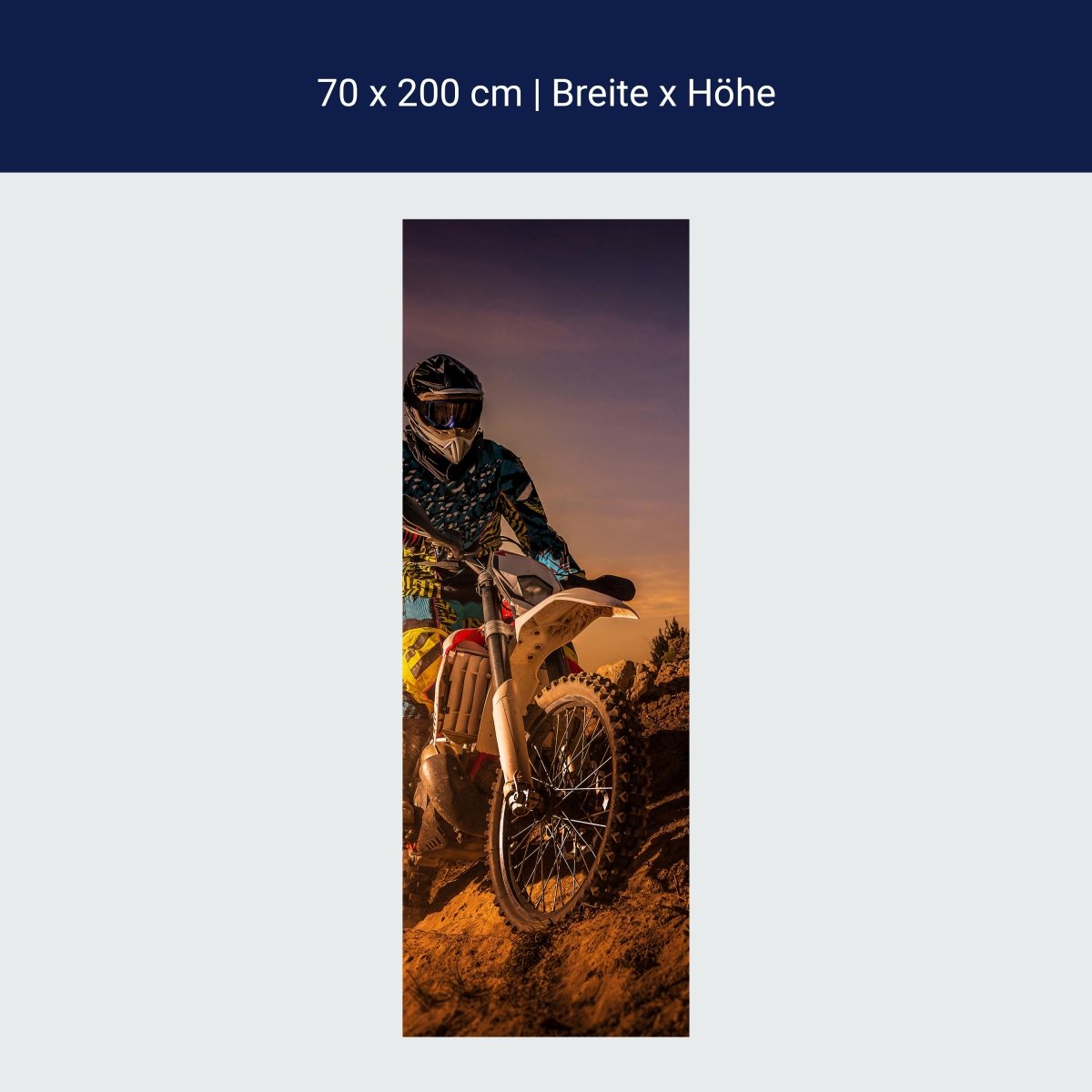Door wallpaper Extreme Biker M0556