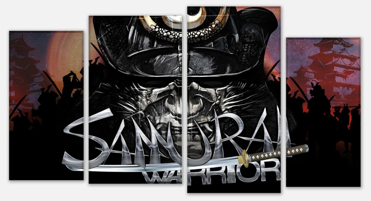 Leinwandbild Mehrteiler Samaurai Warrior M0560
