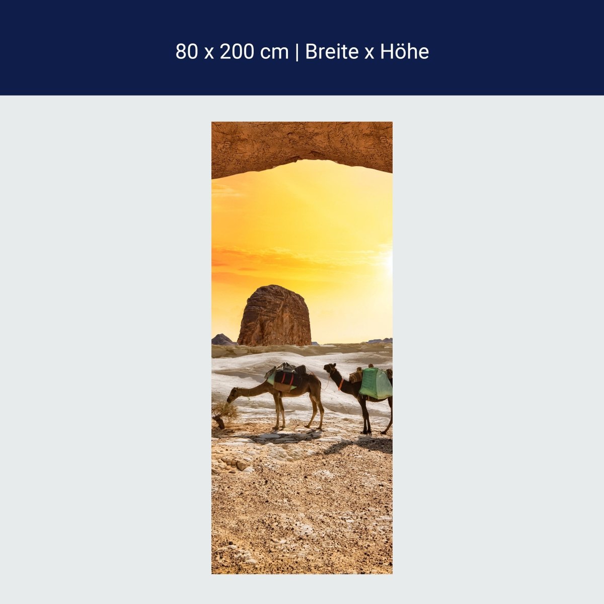 Türtapete Kamele in der Wüste M0562