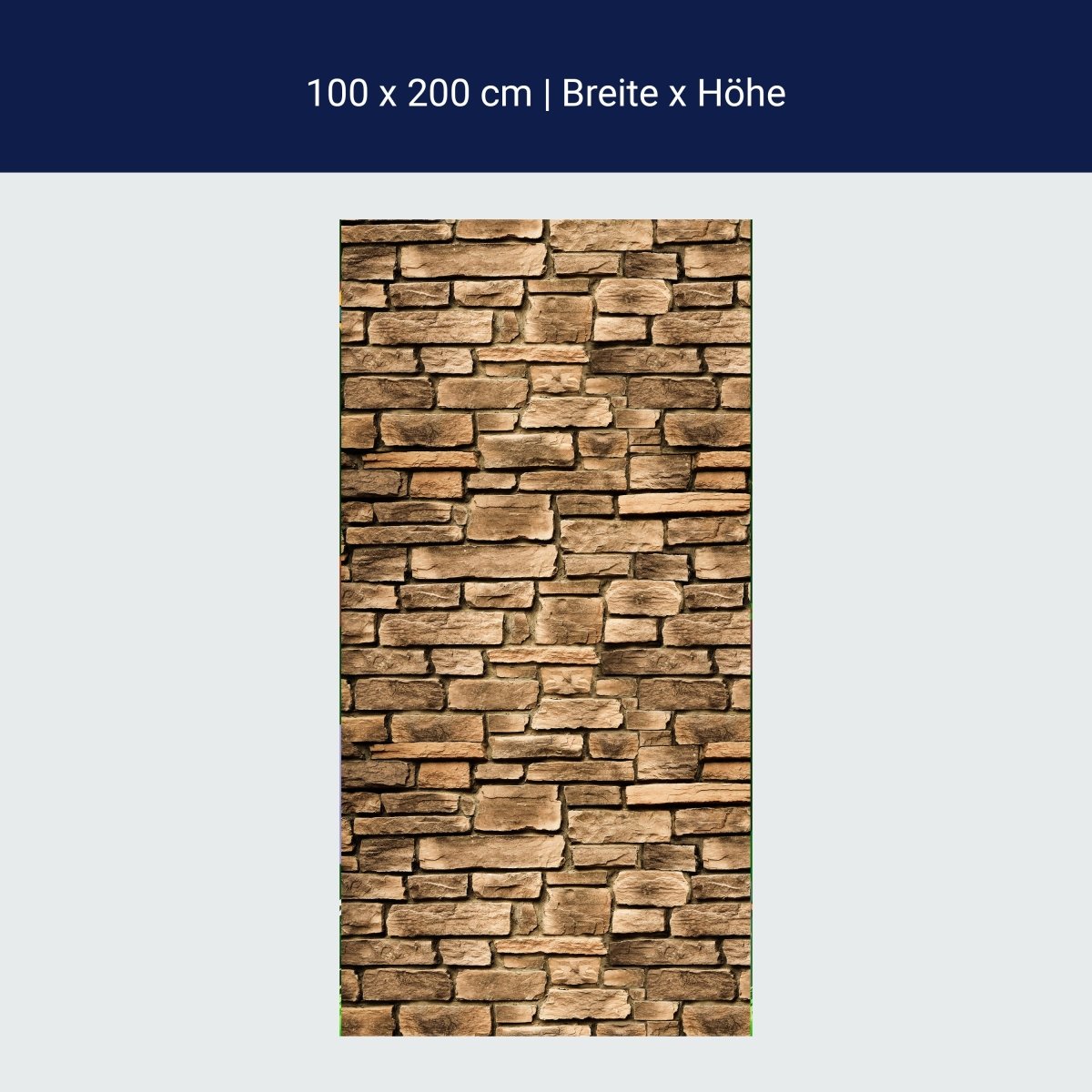Türtapete Steinmauer M0565