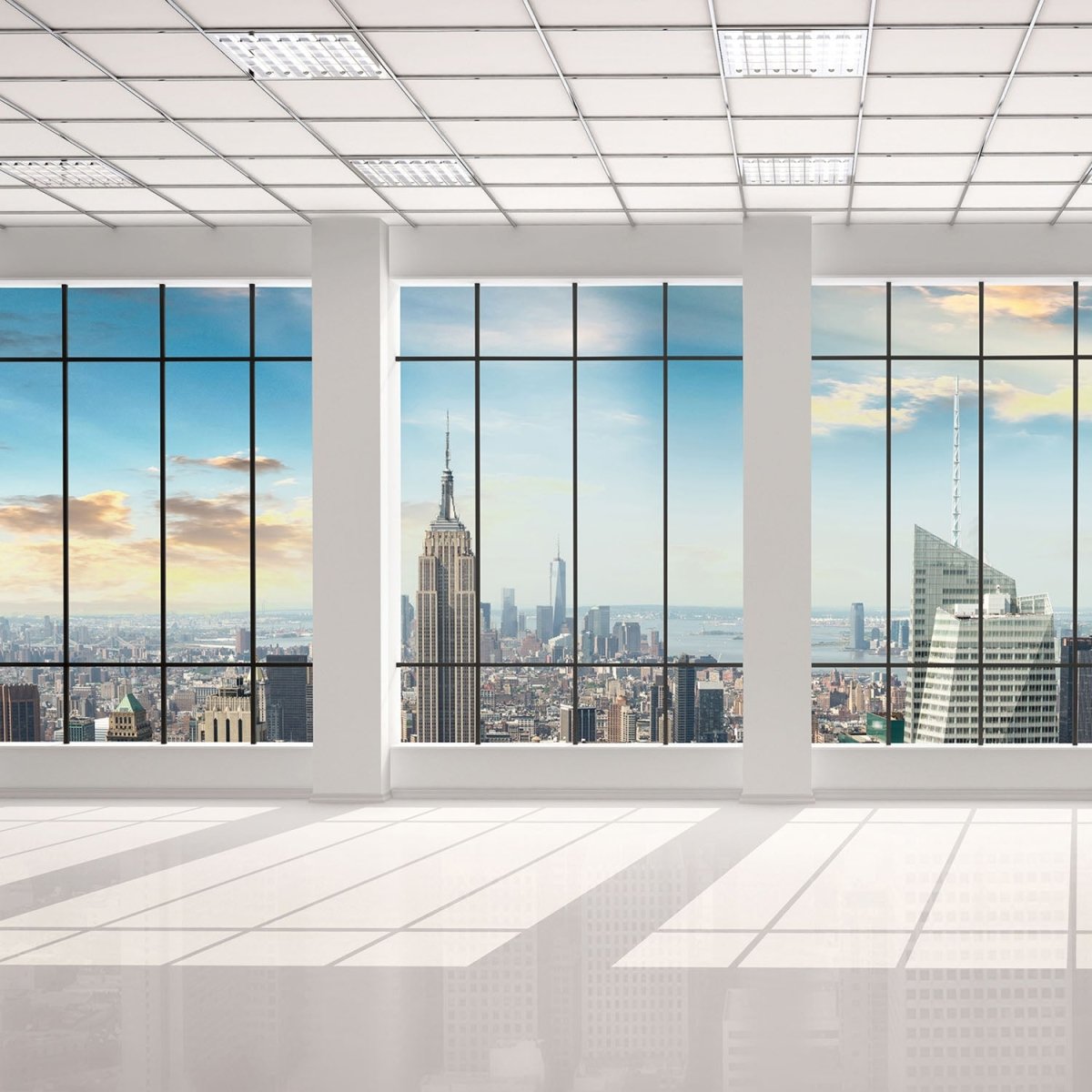 Beistelltisch Manhattan Blick von einem leeren Büro M0573 entdecken - Bild 2