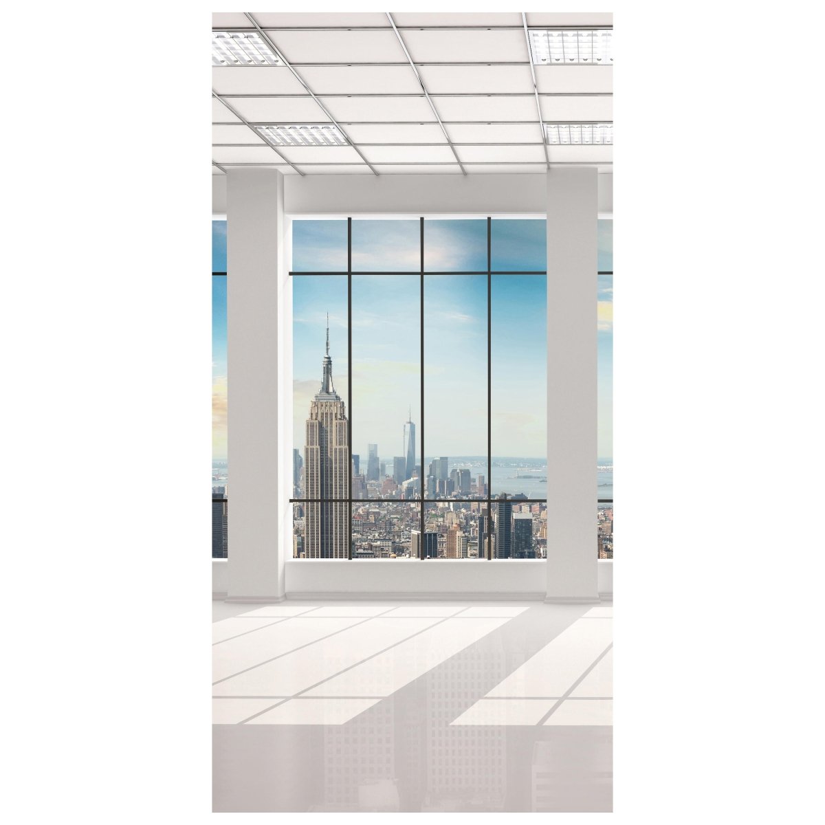 Türtapete Manhattan Blick von einem leeren Büro M0573 - Bild 2