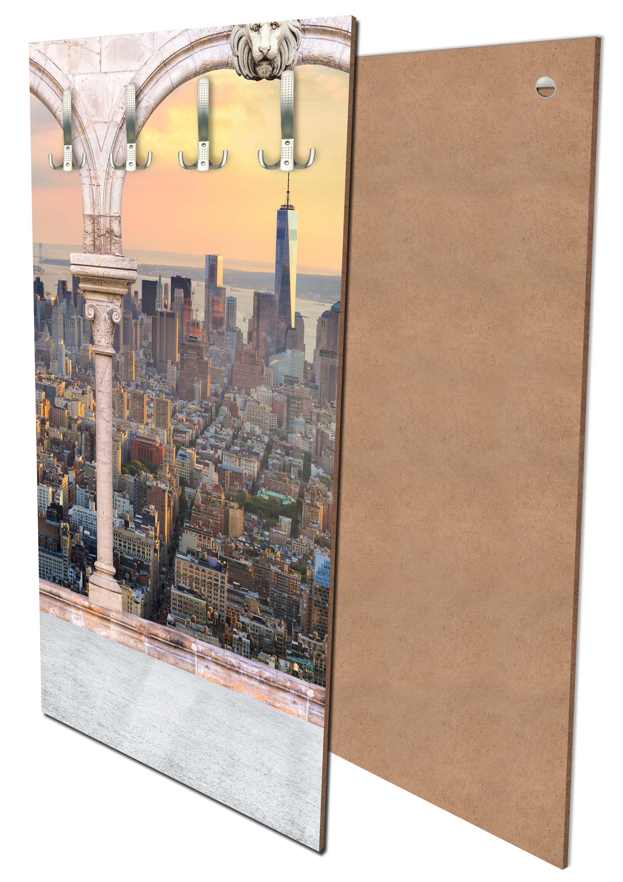 Garderobe Spalten balkon mit aussicht auf Manhattan M0575 entdecken - Bild 1