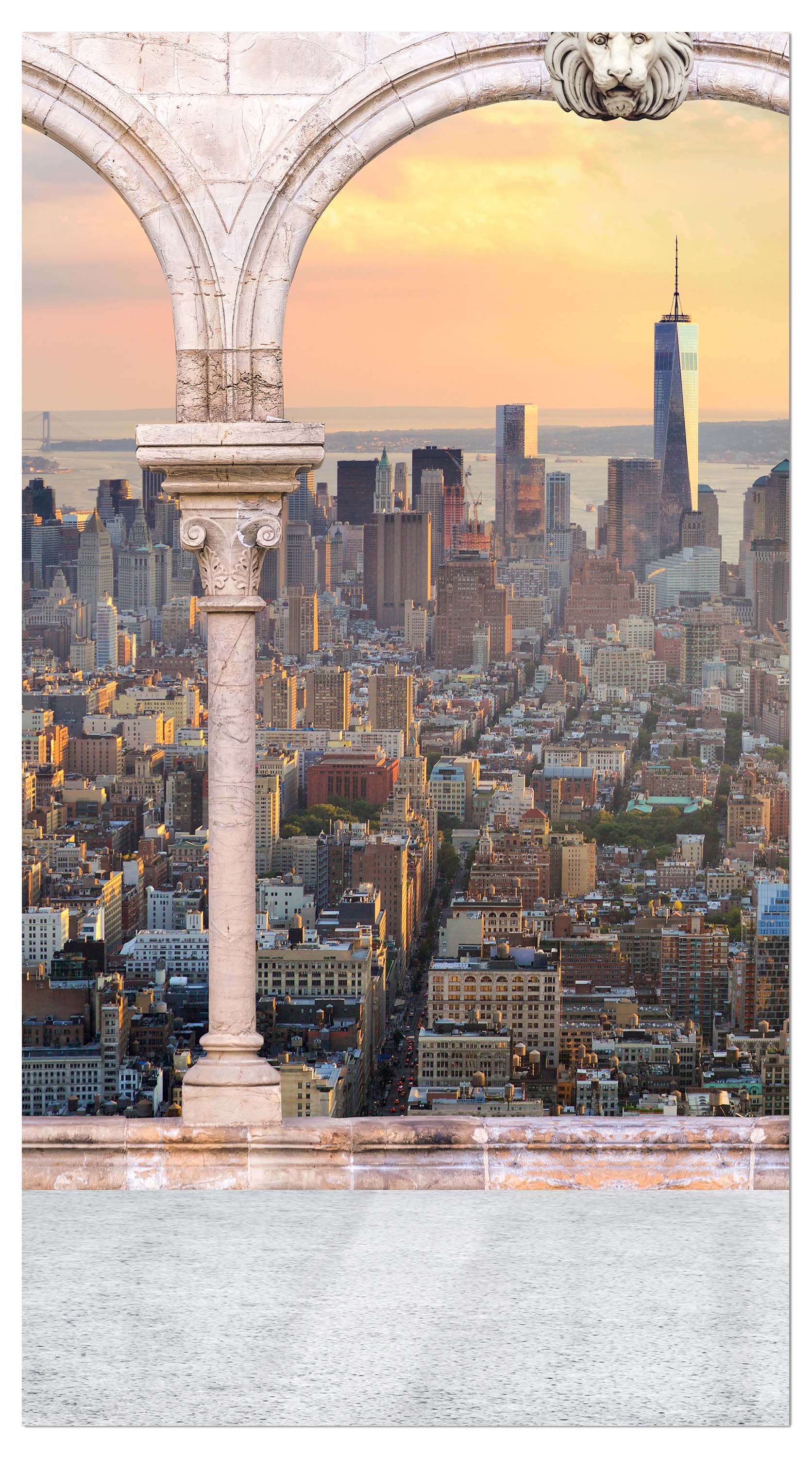 Garderobe Spalten balkon mit aussicht auf Manhattan M0575 entdecken - Bild 4