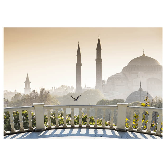Fototapete Blick vom Balkon - Istanbul Blaue Moschee M0606 - Bild 2