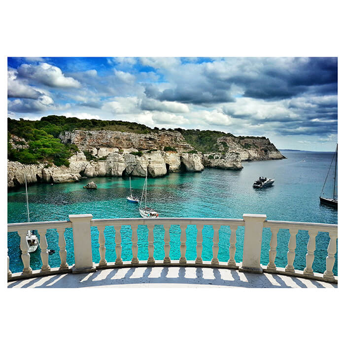 Fototapete Blick vom Balkon - Segeln auf dem Meer M0607 - Bild 2