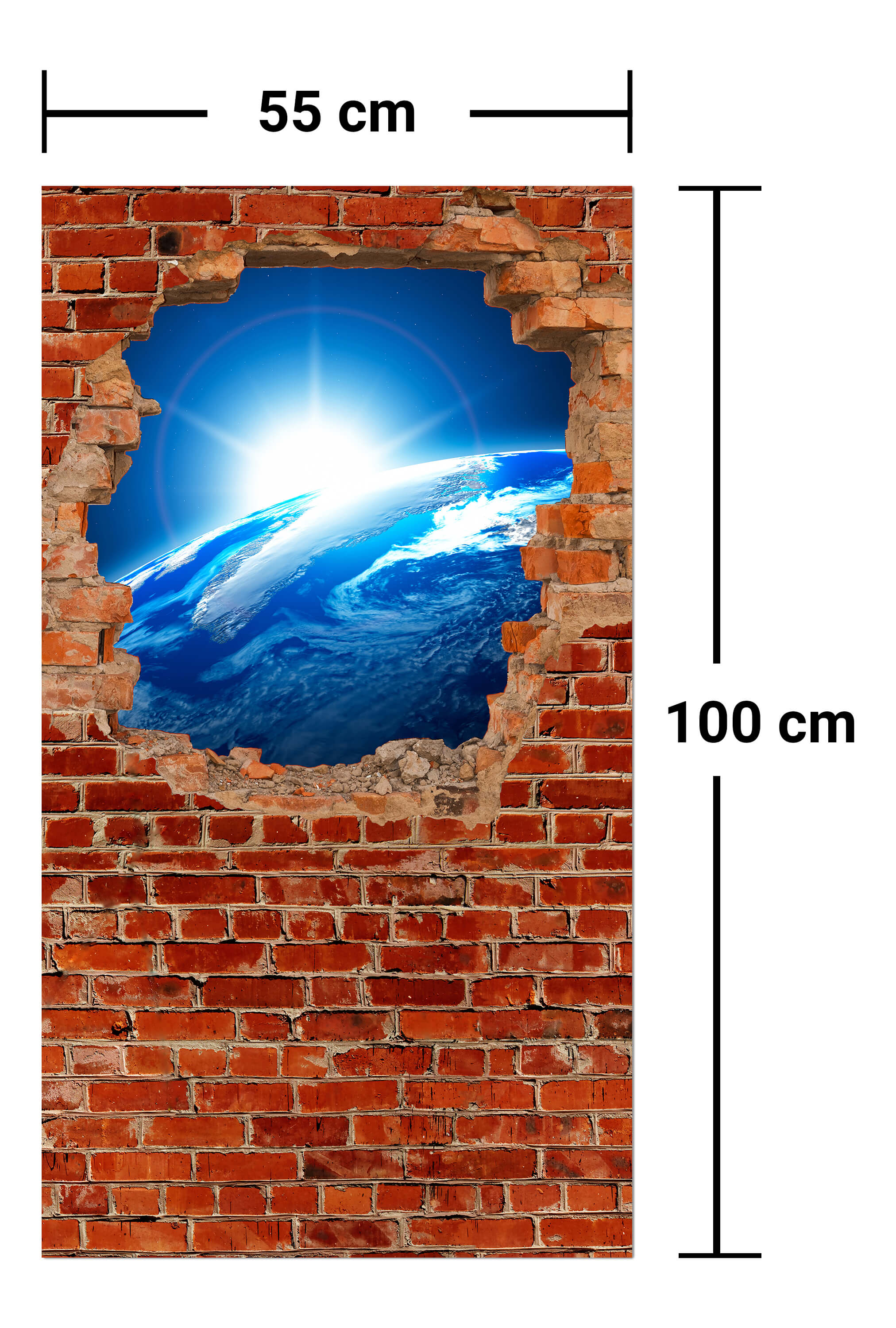 Garderobe Sonnenaufgang Erde Weltall - Backstein M0612 entdecken - Bild 7