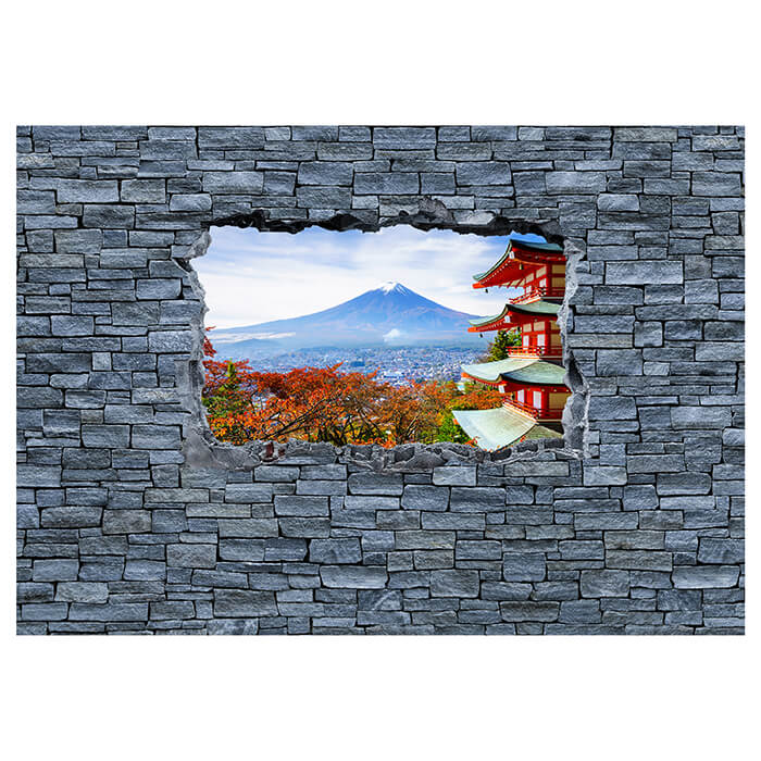 Fototapete 3D Optik -Mount Fuji-Chureito Pagoda M0622 - Bild 2
