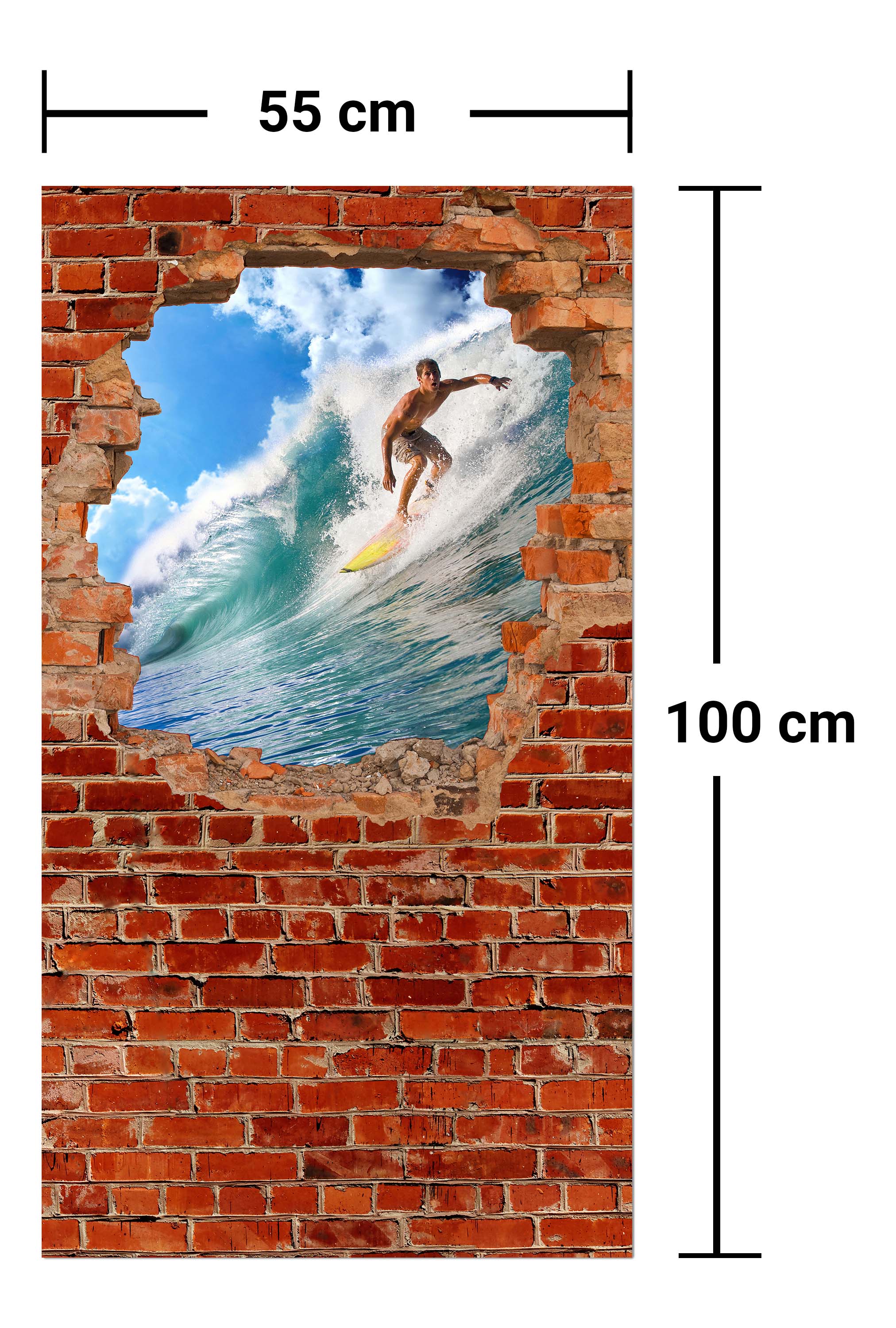 Garderobe Surfing - Roter Backstein M0682 entdecken - Bild 7