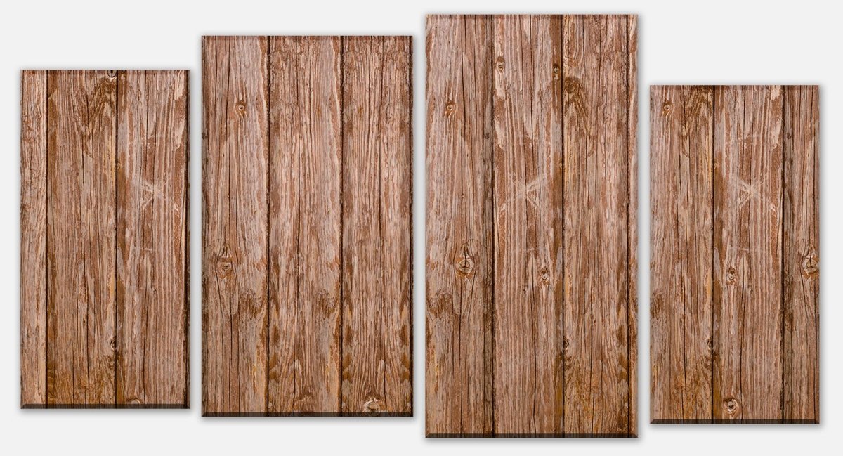 Tableau sur toile Diviseur mur en bois M0689