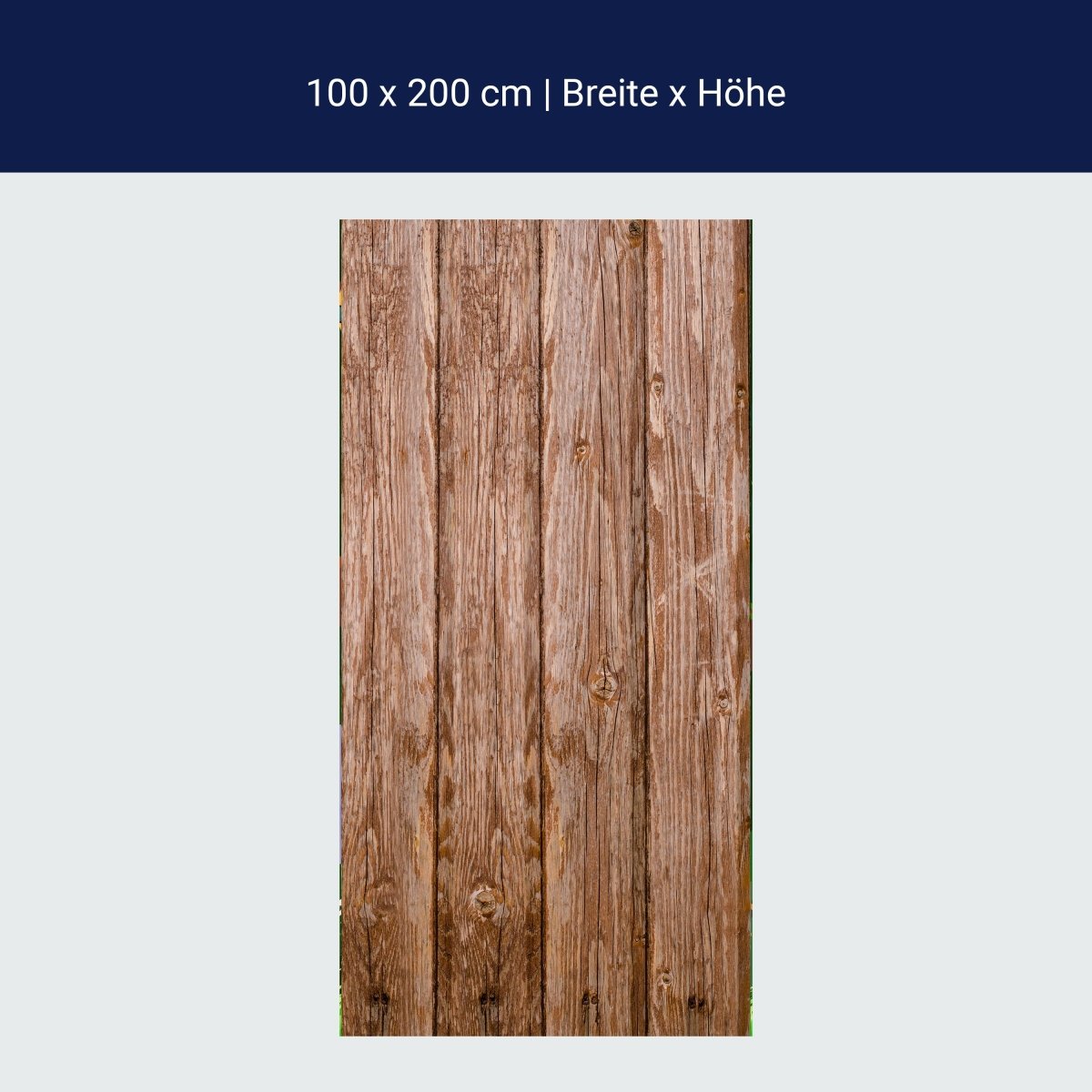 Türtapete Holzwand M0689