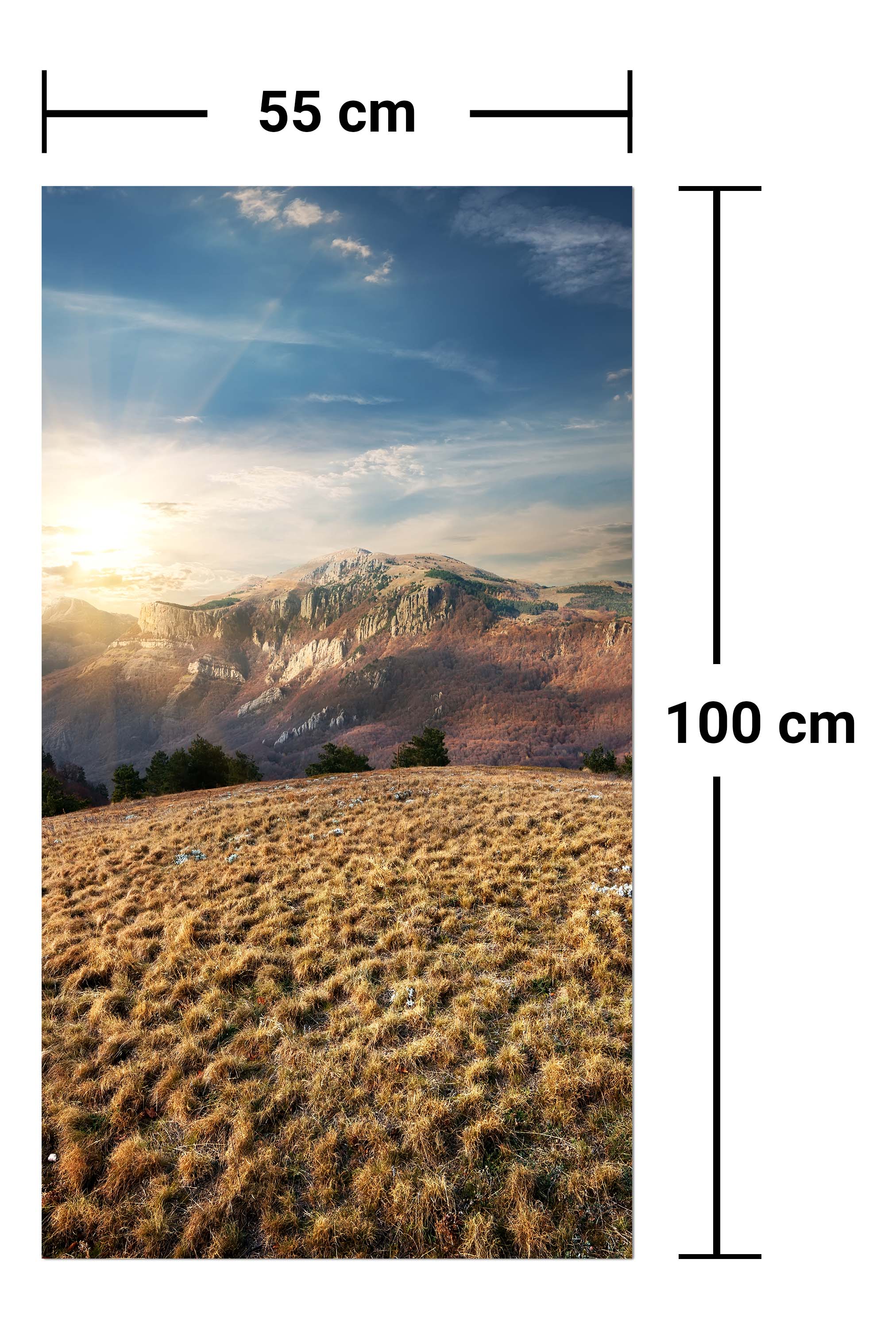 Garderobe Landschaft Wiese in den Bergen M0691 entdecken - Bild 7