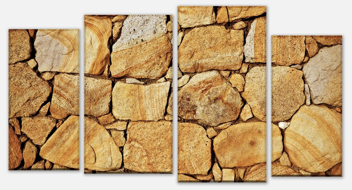 Tableau sur toile Diviseur mur de pierre M0707