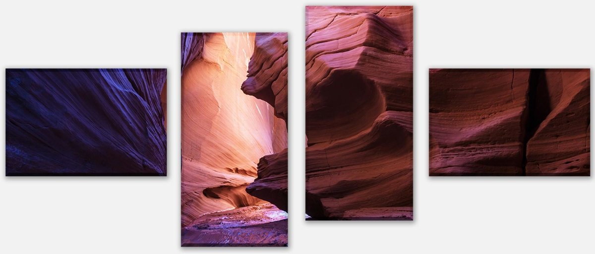 Leinwandbild Mehrteiler Slot Canyon im Grand Escalante, USA M0709