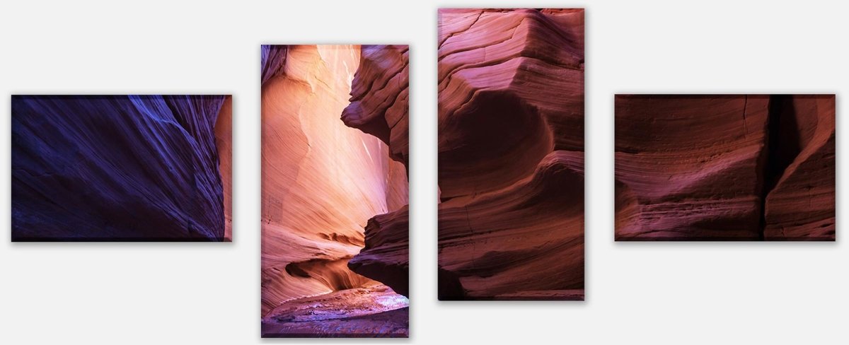 Leinwandbild Mehrteiler Slot Canyon im Grand Escalante, USA M0709