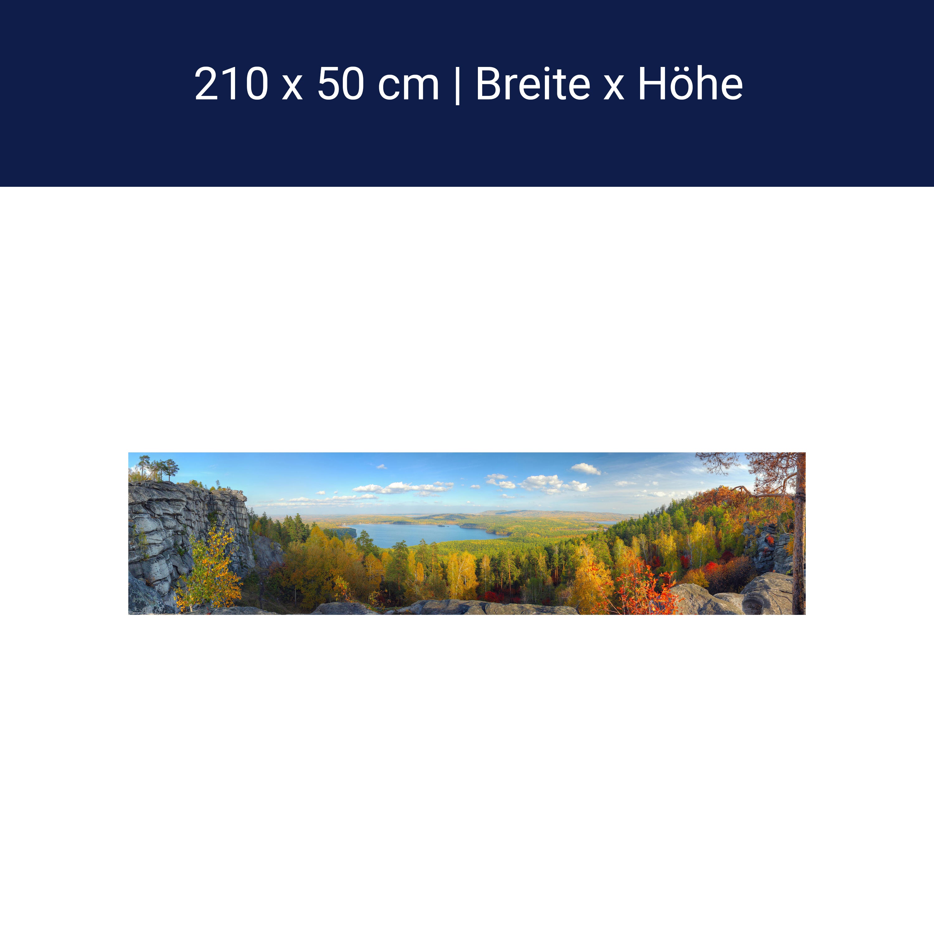 Küchenrückwand Herbstlandschaft mit Bergen und See M0717