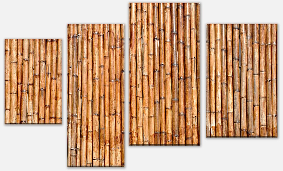 Canvas Print Panel Dry Bamboo Wood M0721